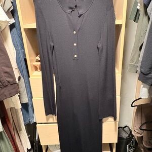 Legoe Heritage Maternity Black Long Sleeve Dress